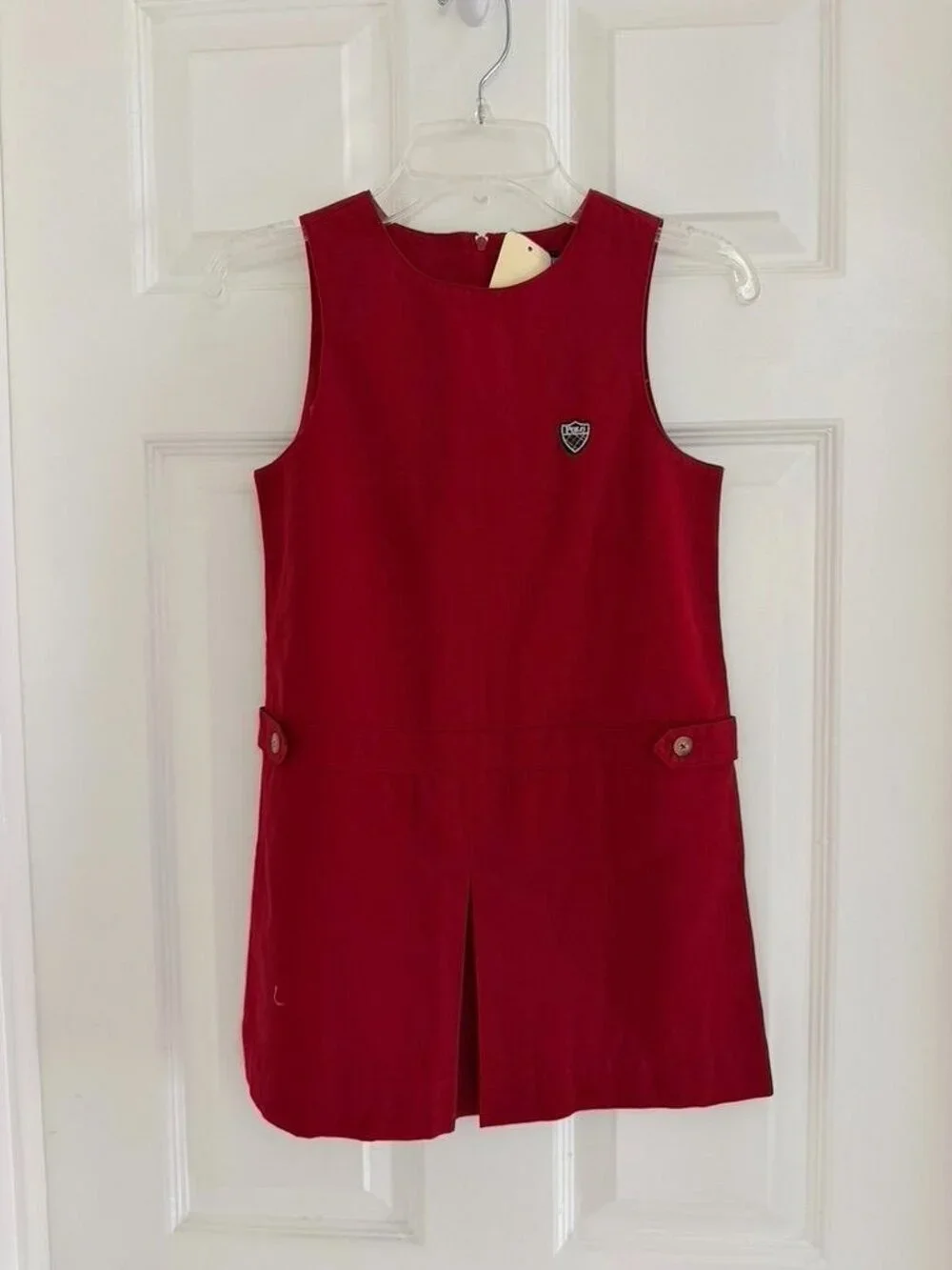 NWT Ralph Lauren Kids Pep Squad Collegiate Red Jumper Dress Cotton Size 6 Preppy
